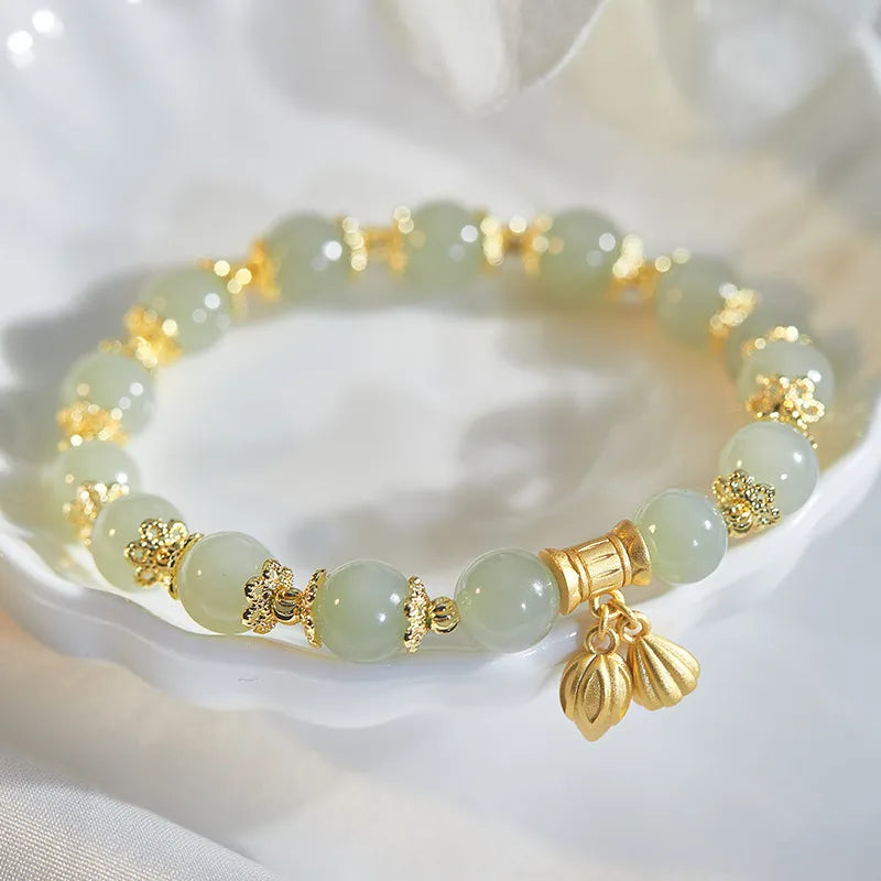 Jade Lotus Bracelet "Purity"