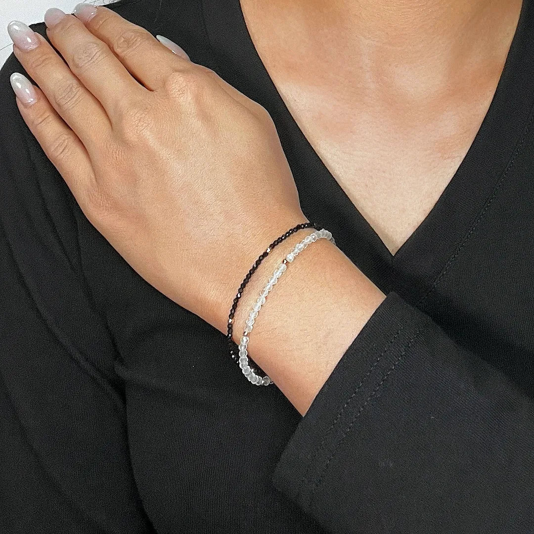 Armband Labradorit und Bergkristall "Intensiver Charme"