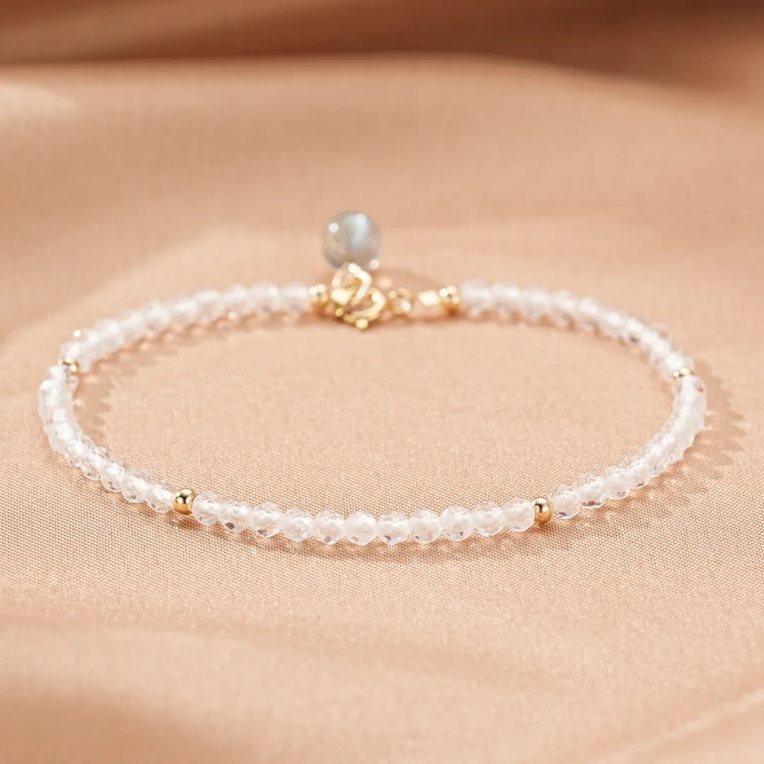 Armband Labradorit und Bergkristall "Intensiver Charme"