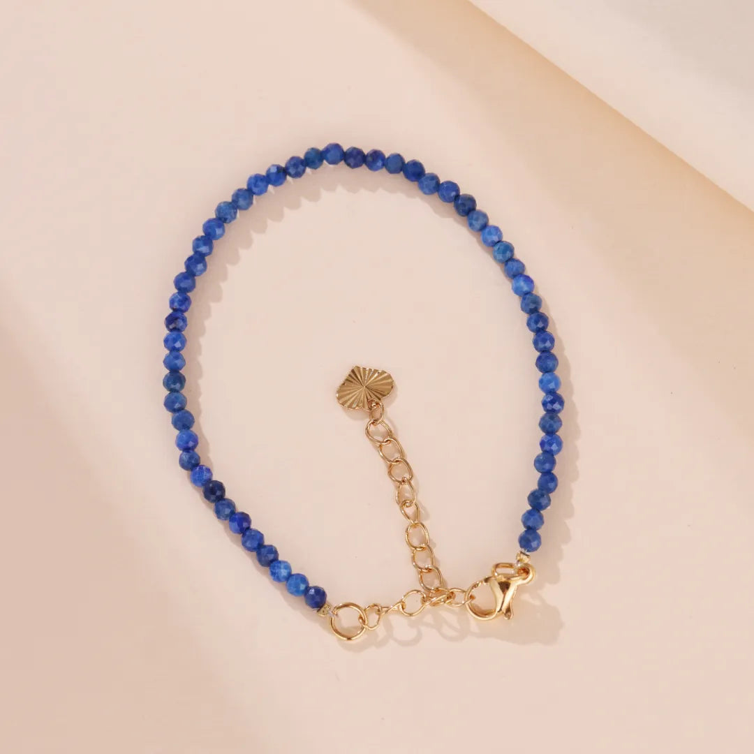 Bracelet Lapis Lazuli "Perle d’Océan"