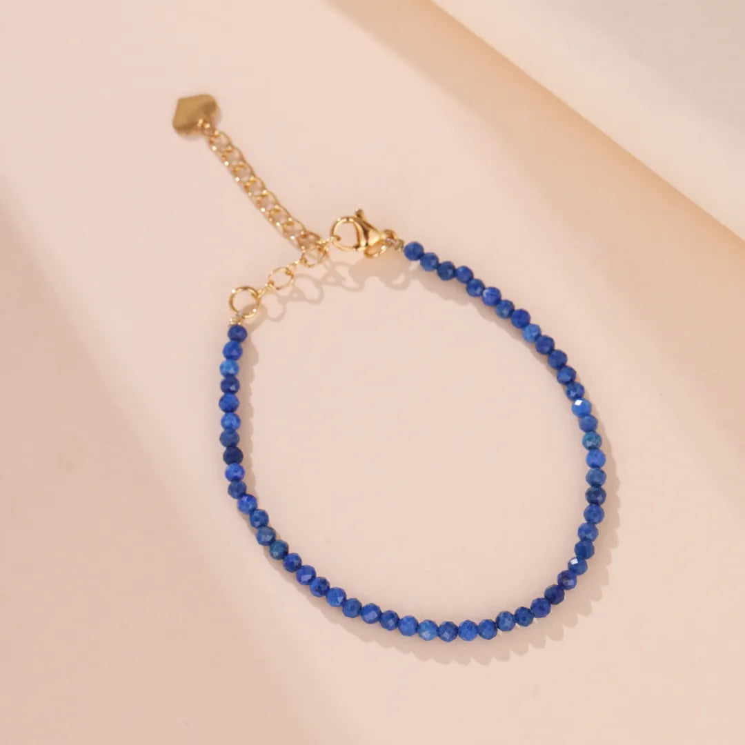 Lapis Lazuli Bracelet "Ocean Pearl"