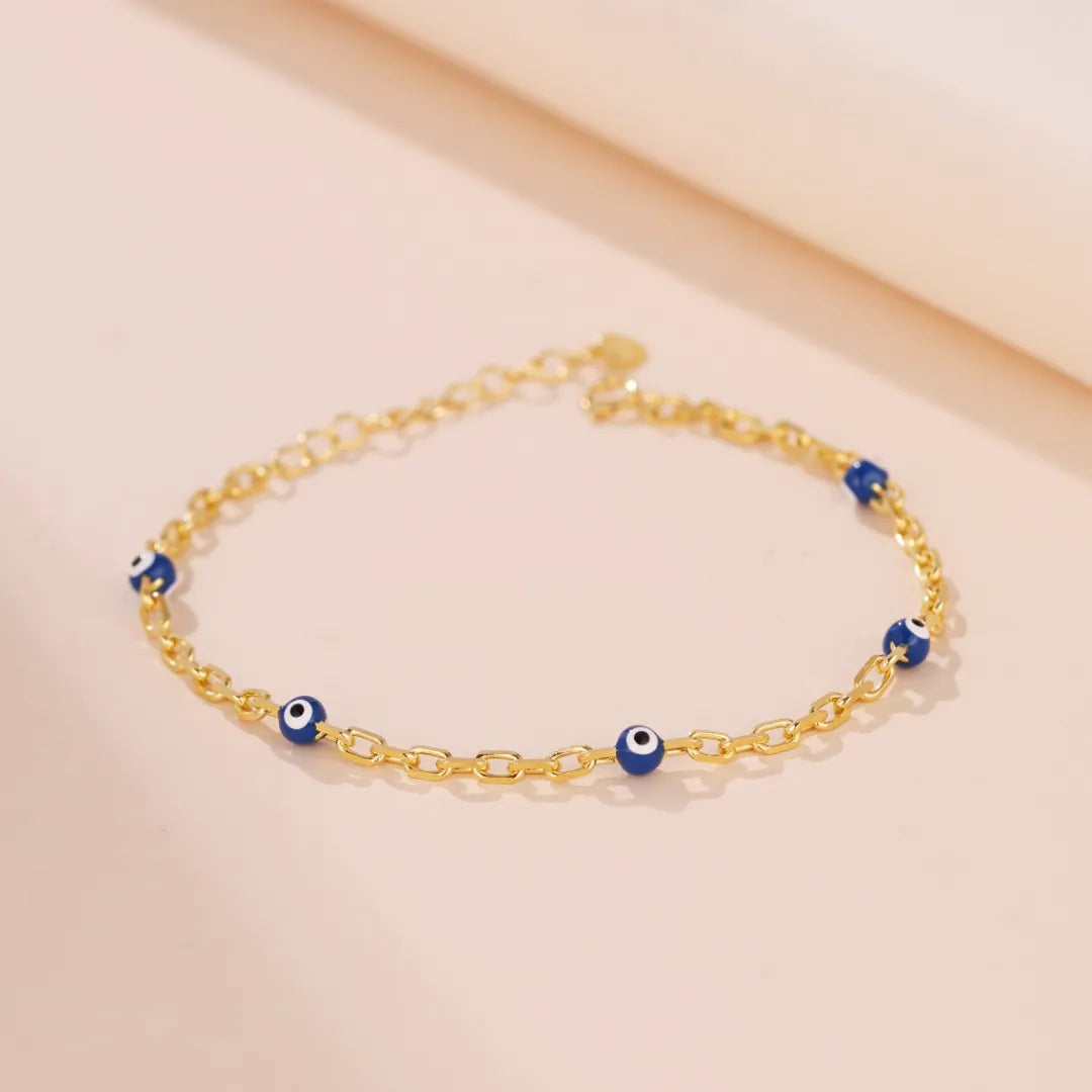 Evil Eye Bracelet "Golden Shield" Silver