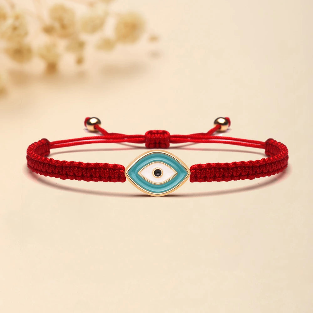 Evil Eye Bracelet "Carmine Energy" Red Thread