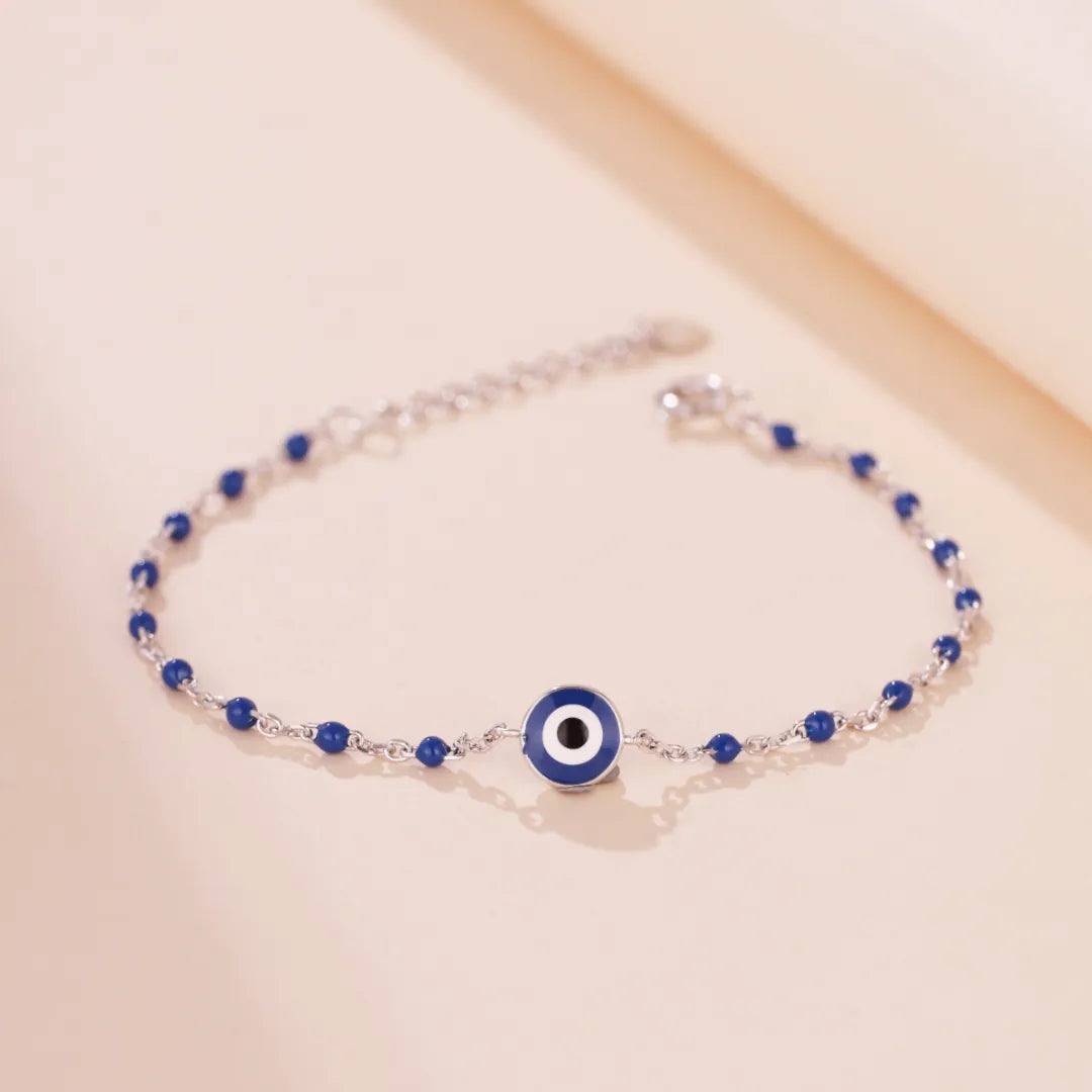 Evil Eye Bracelet "Mystic Halo" Silver