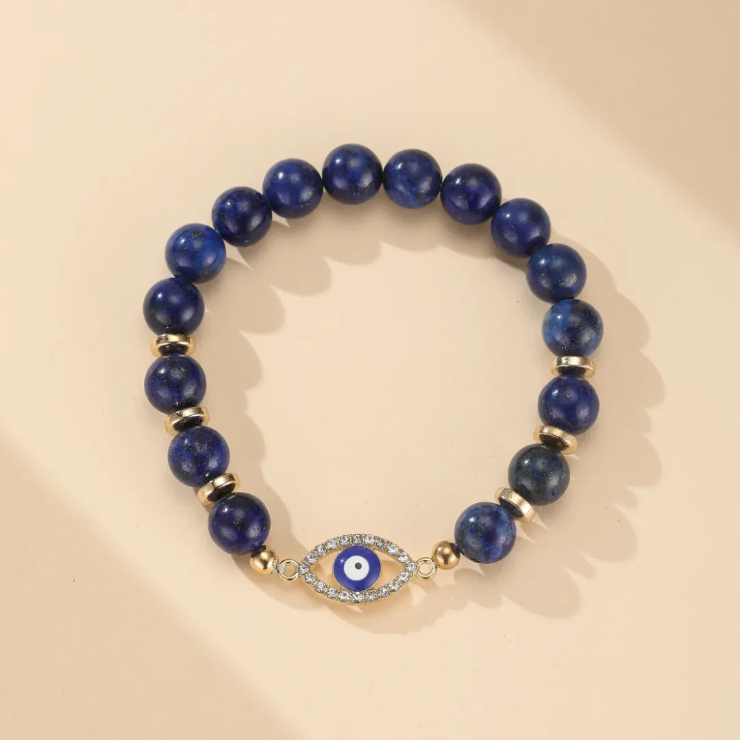 
Pulsera Mal de Ojo Lapis Lazuli "Azul Sereno"