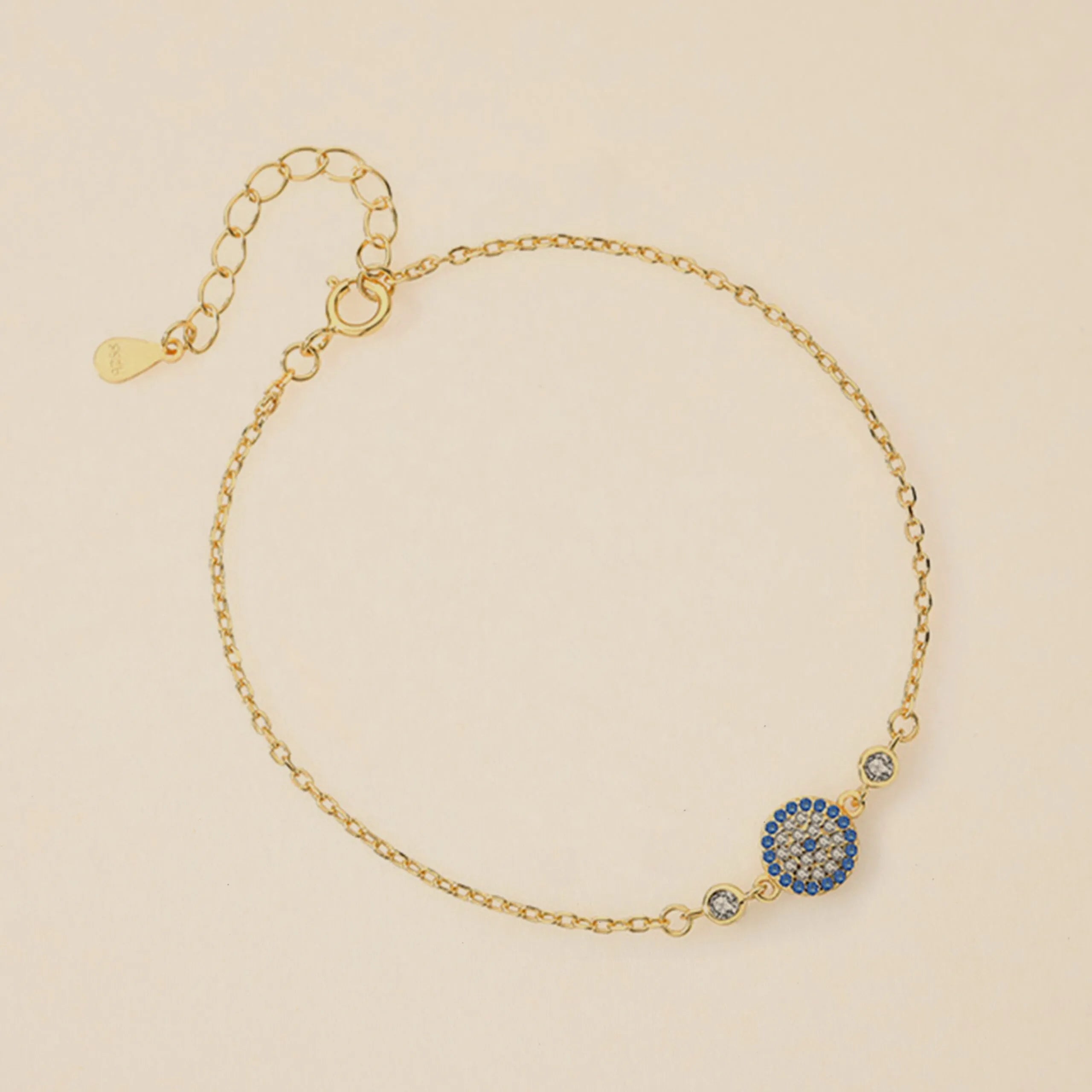 Gold-plated Silver "Celestial Mirage" Evil Eye Bracelet