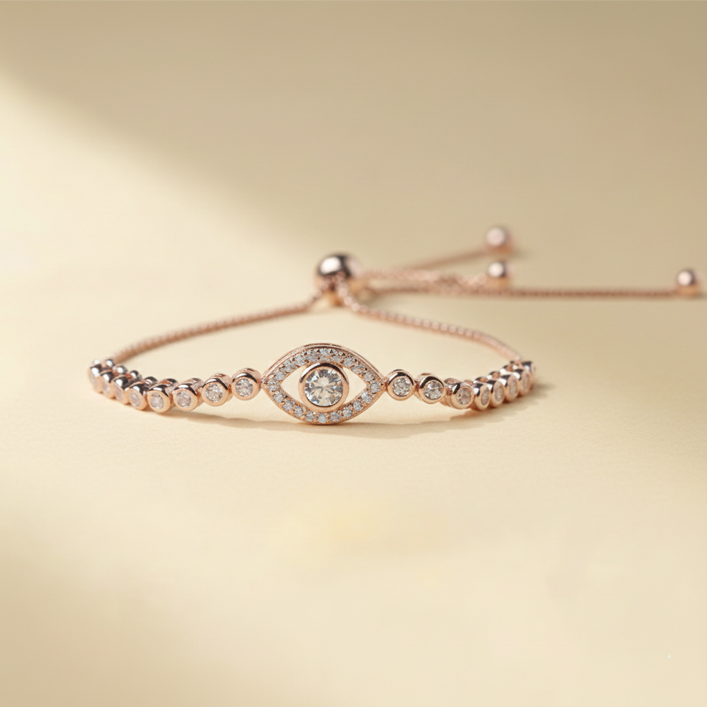 Evil Eye "Astral Gaze" Silver Bracelet