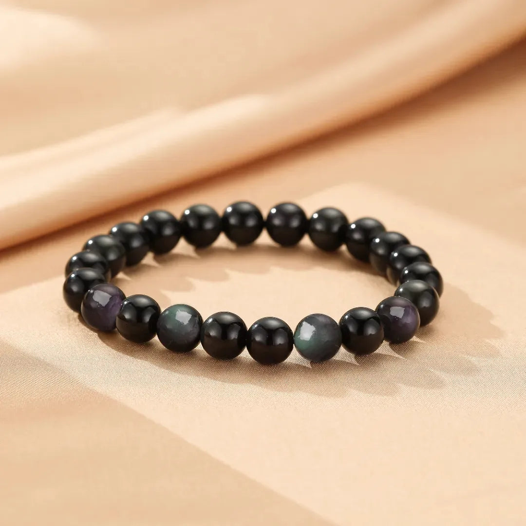 Pulsera de Obsidiana Arcoíris "Profundidad Misteriosa"