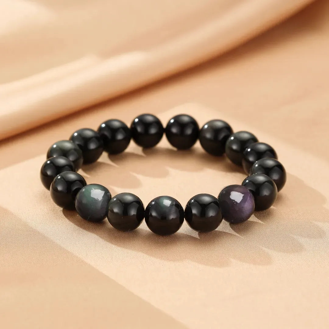 Pulsera de Obsidiana Arcoíris "Profundidad Misteriosa"