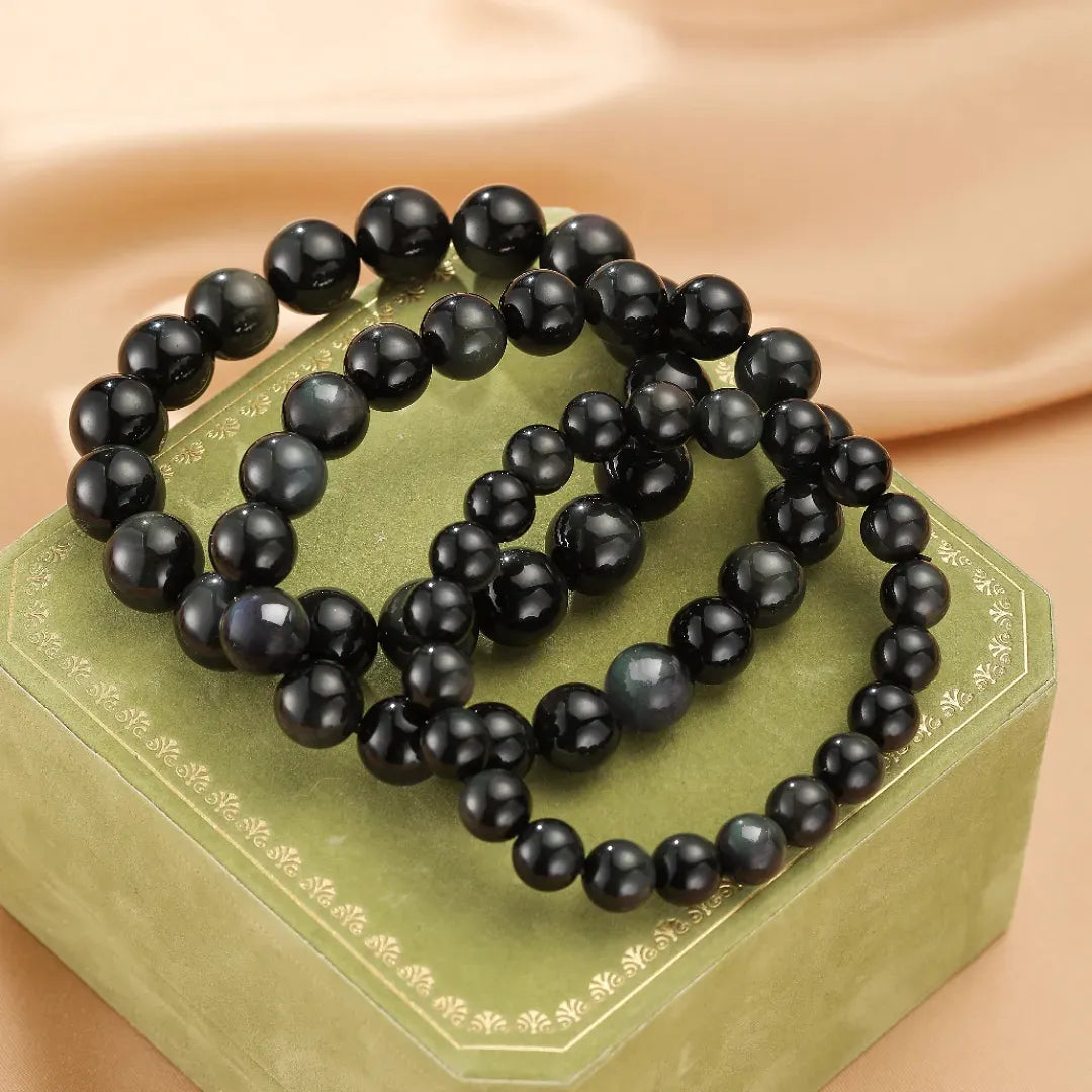 Pulsera de Obsidiana Arcoíris "Profundidad Misteriosa"