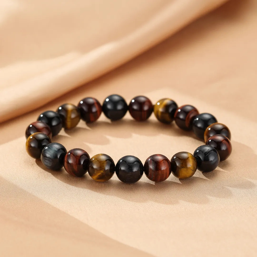 Bracciale Occhio di Tigre Multicolore "Riflessi d'Equilibrio"