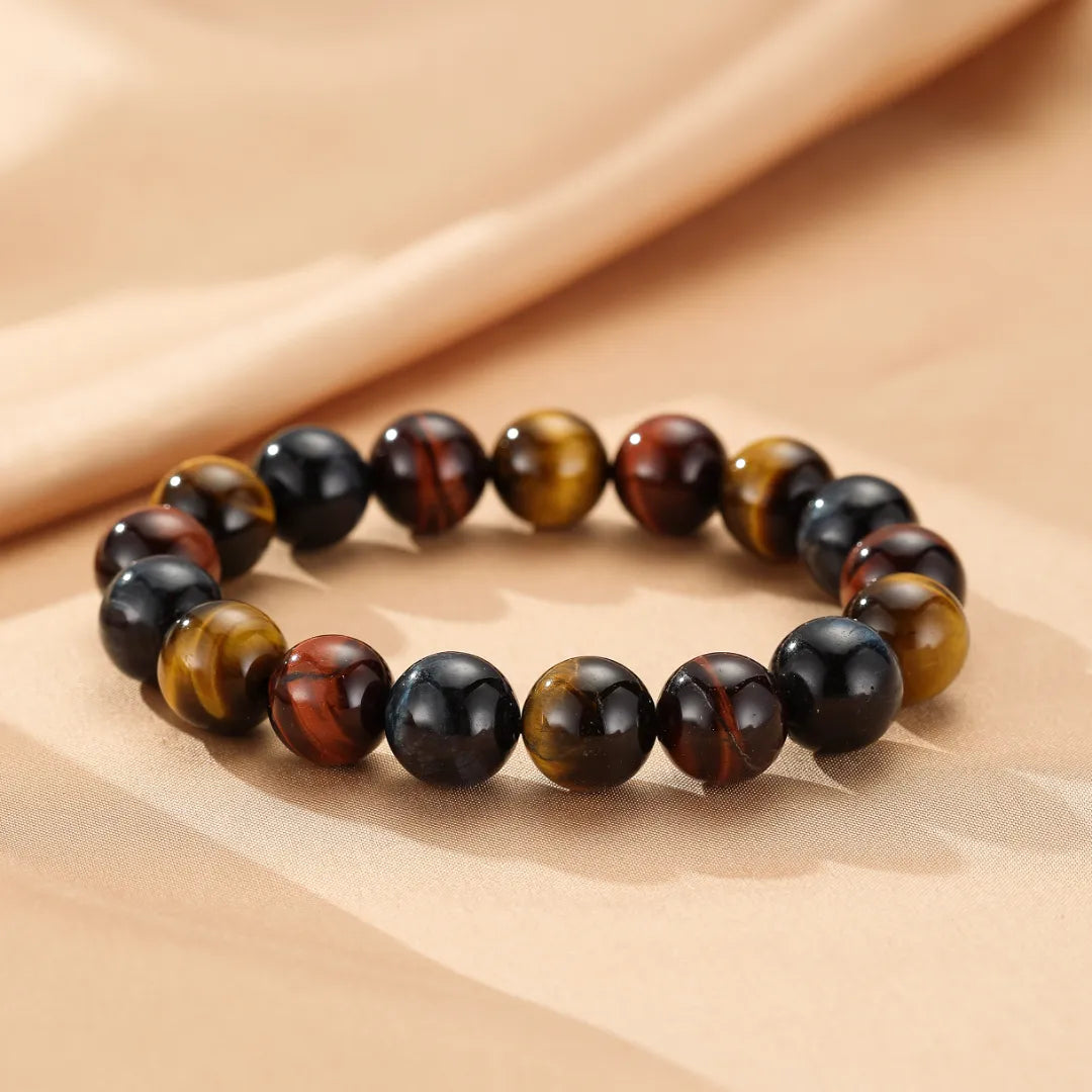 Bracciale Occhio di Tigre Multicolore "Riflessi d'Equilibrio"