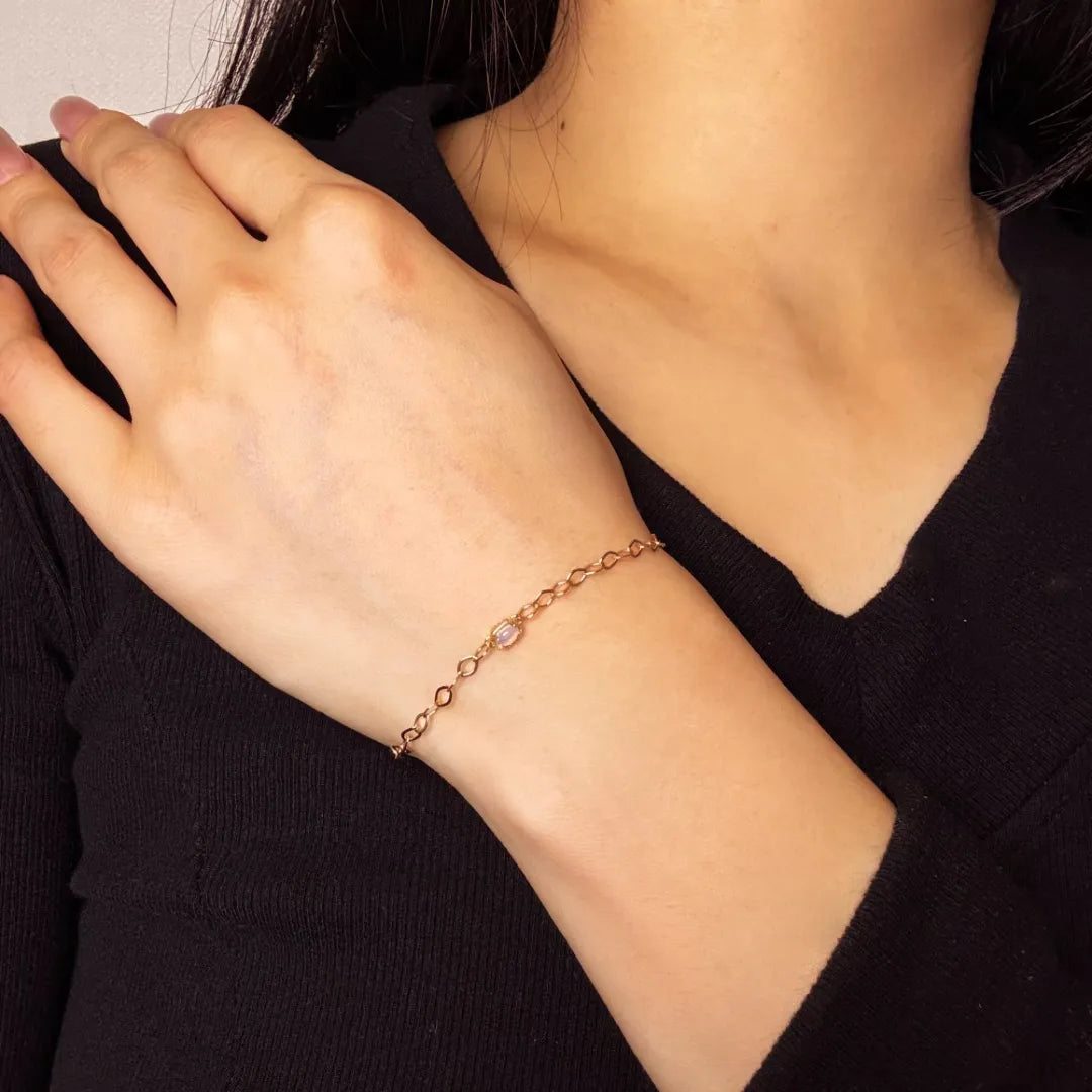 Opal Bracelet "Magic Reflections" Gold Plated Silver