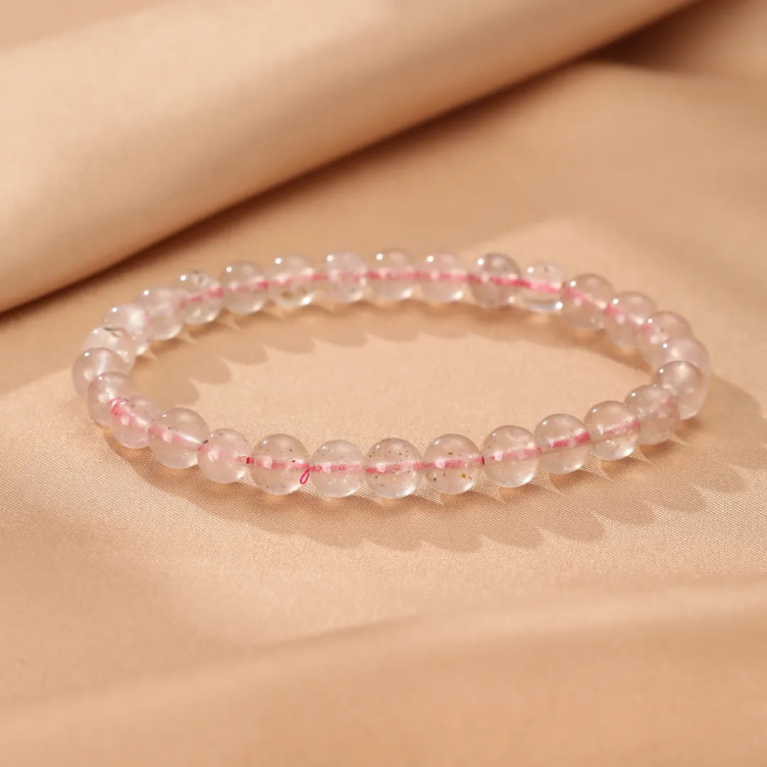 Bracelet Quartz Fraise "Rose Doux"