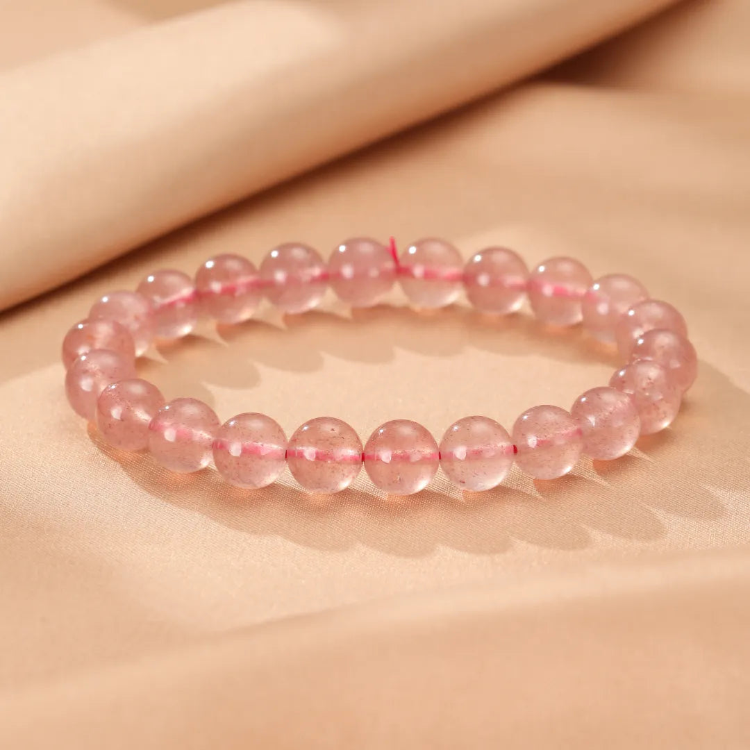 Bracelet Quartz Fraise "Rose Doux"