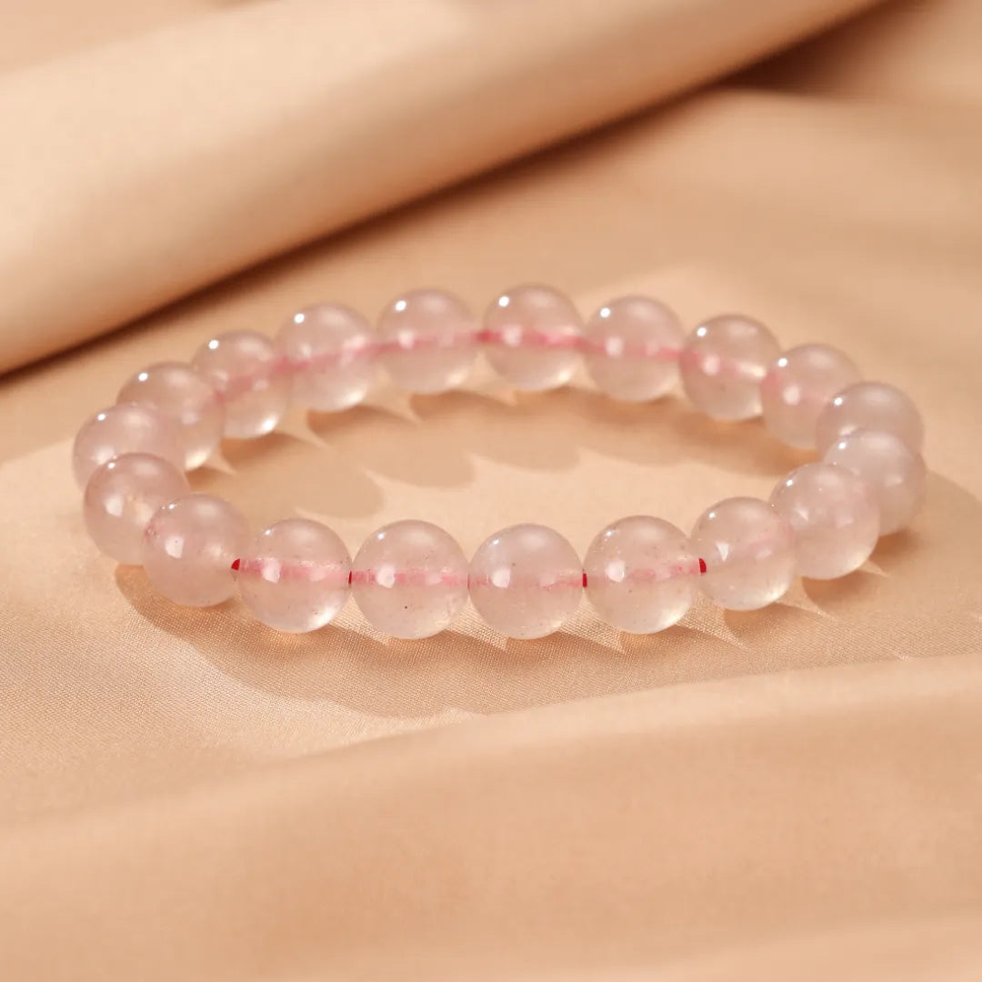 Bracelet Quartz Fraise "Rose Doux"