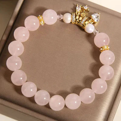 Rose Quartz and Pearl Bracelet "Celestial Sweetness"