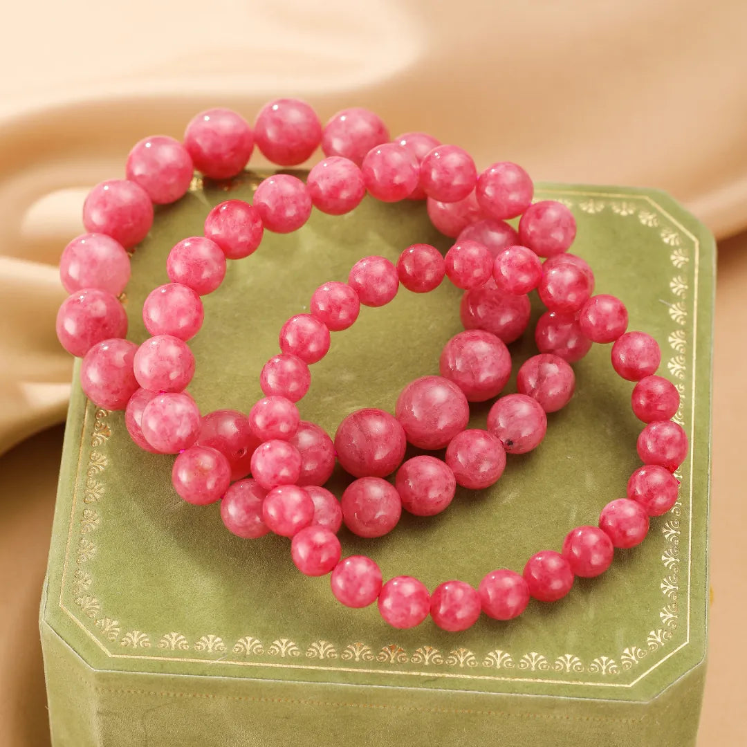 Rhodonite Bracelet "Tender Rose"