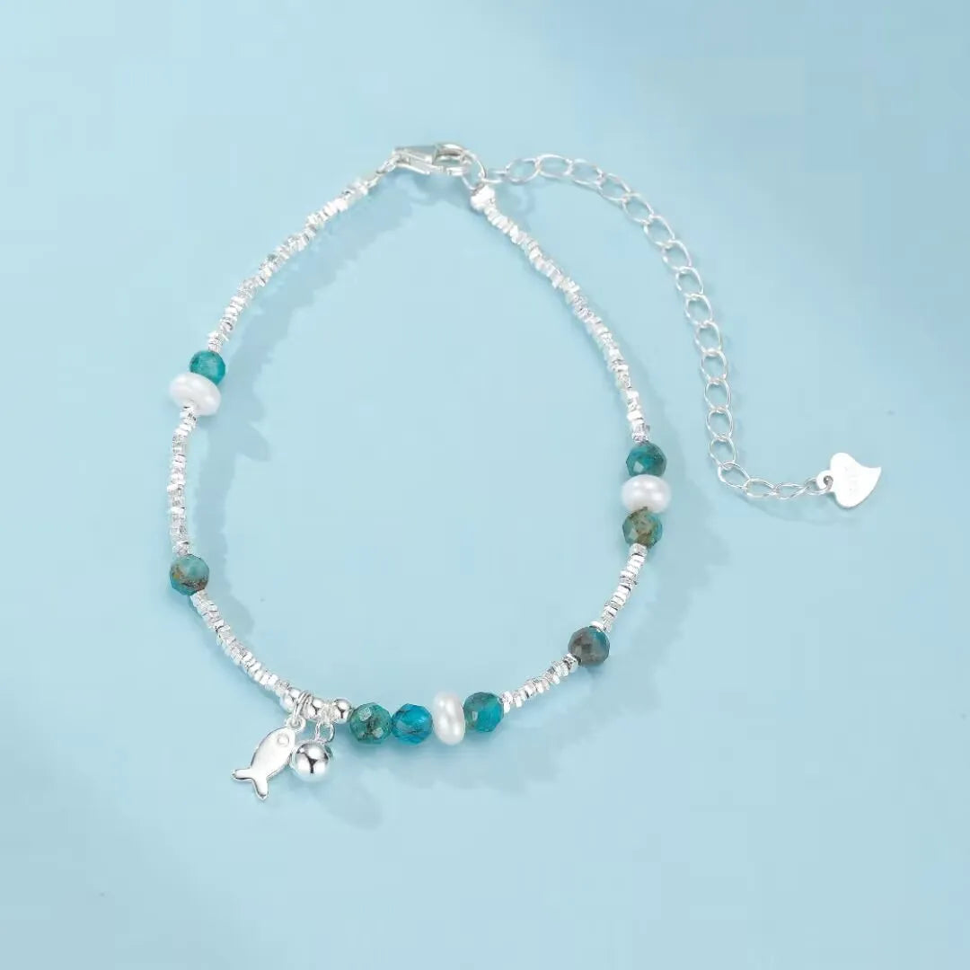 Bracciale Topazio "Fascino Pesciolino" Argento