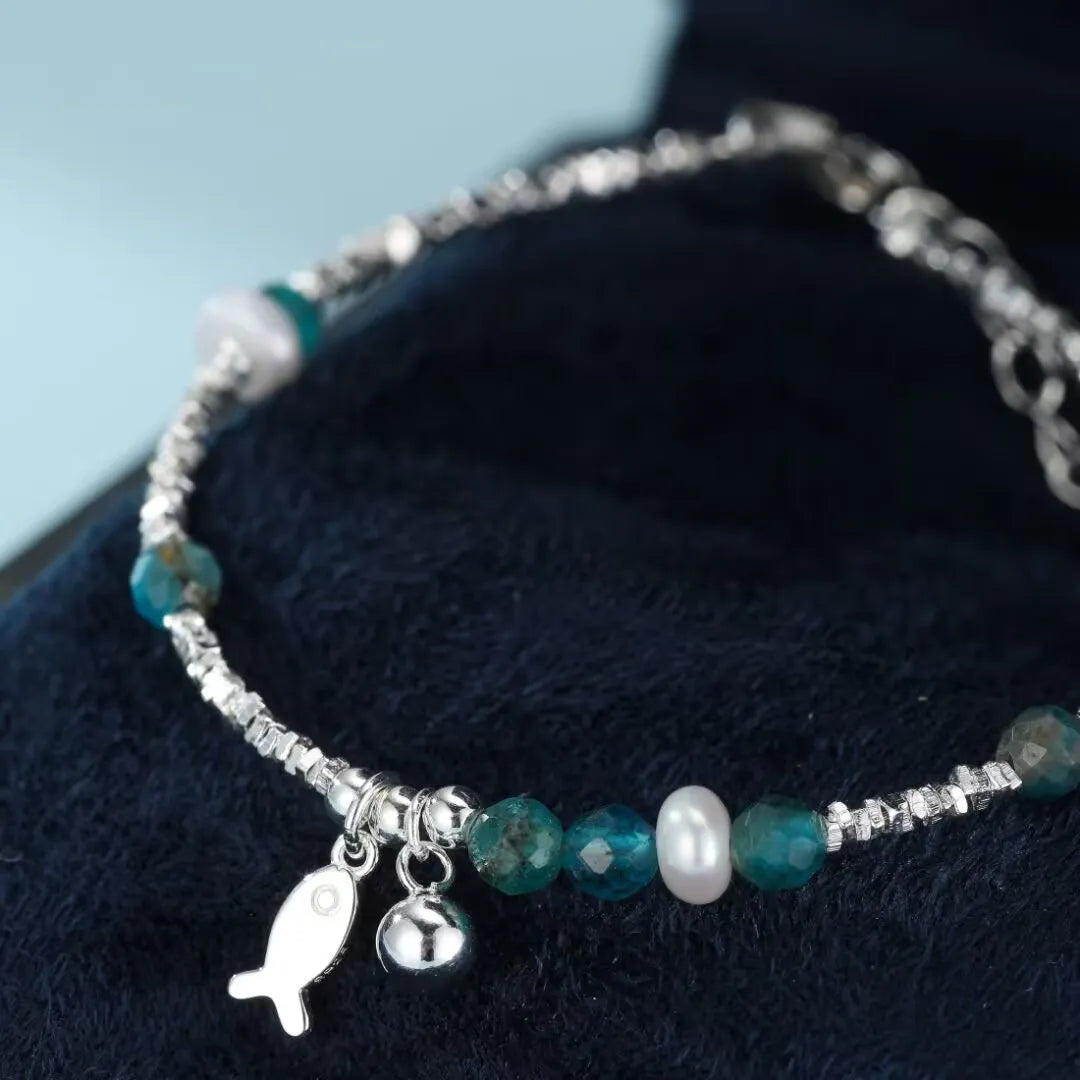 Bracciale Topazio "Fascino Pesciolino" Argento