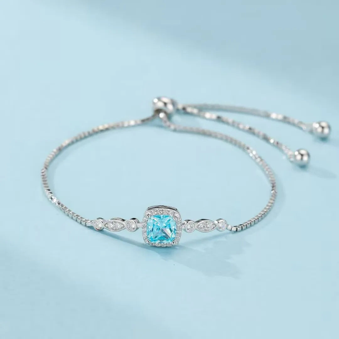 Topaz Bracelet "Ocean Magic" Silver