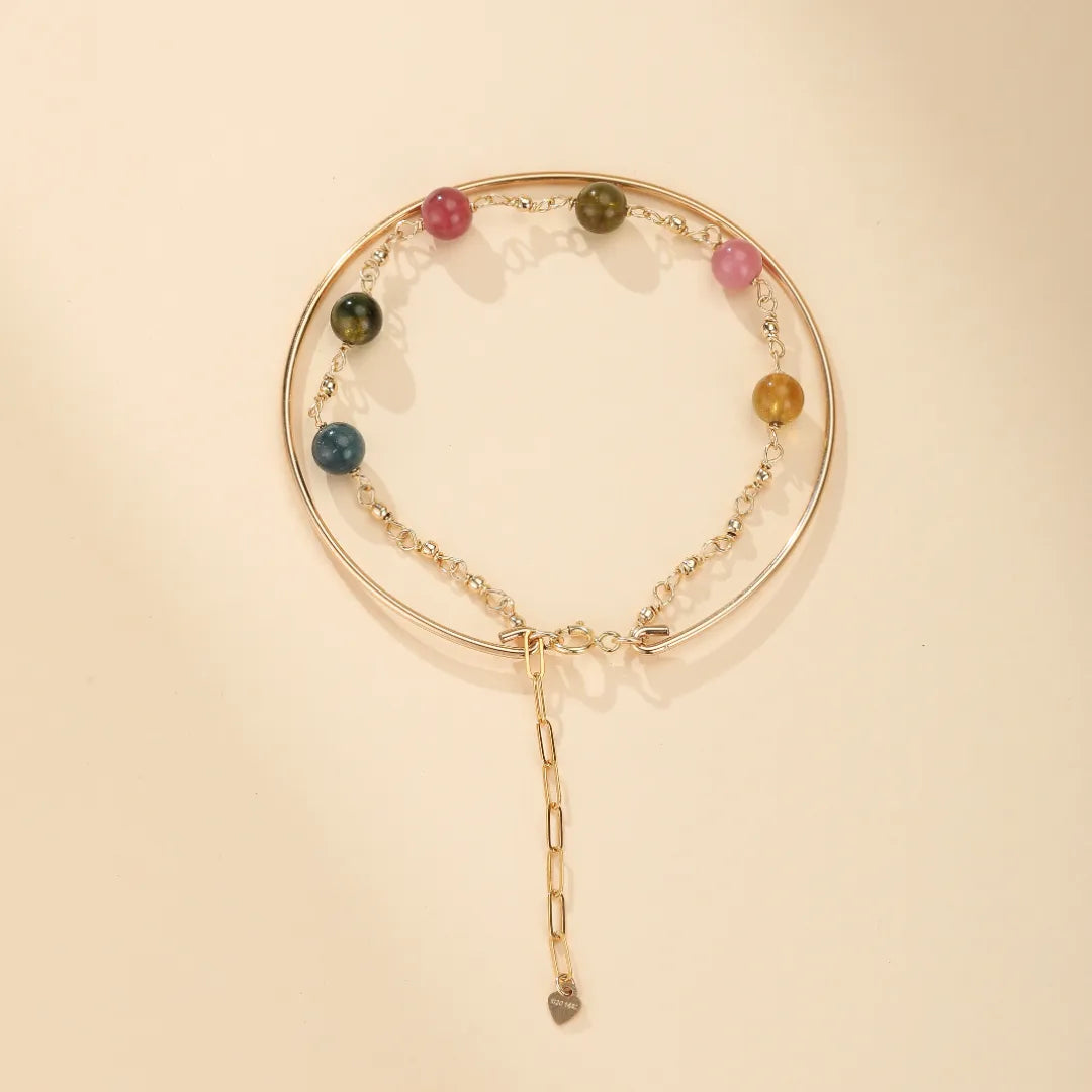 
Bracciale Tormalina "Bellezza Cosmica" Dorato Oro