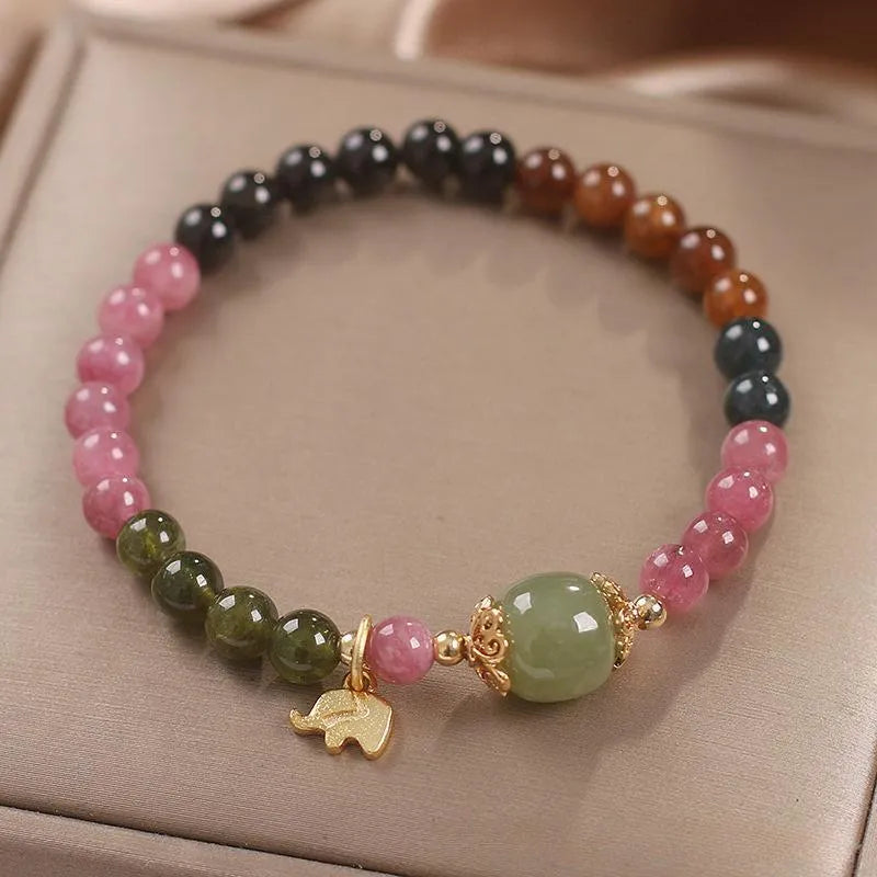 Tourmaline Bracelet "Charming Elephant"