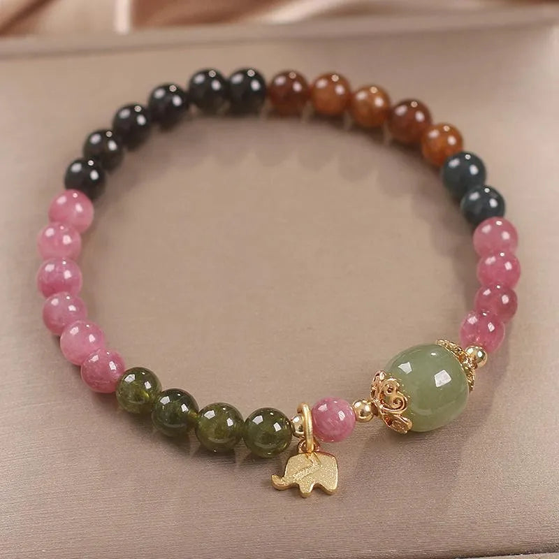 Tourmaline Bracelet "Charming Elephant"