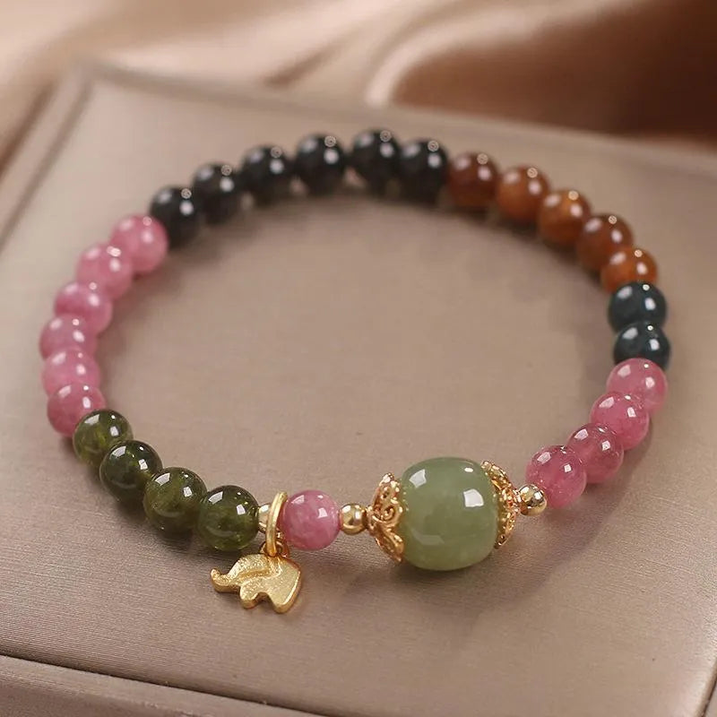 Tourmaline Bracelet "Charming Elephant"