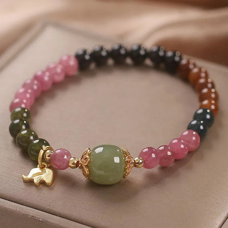 Tourmaline Bracelet "Charming Elephant"