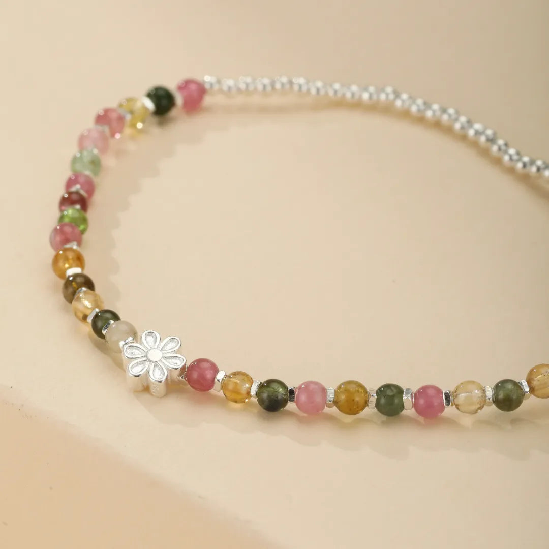 Tourmaline Bracelet "Spring Freshness" Silver