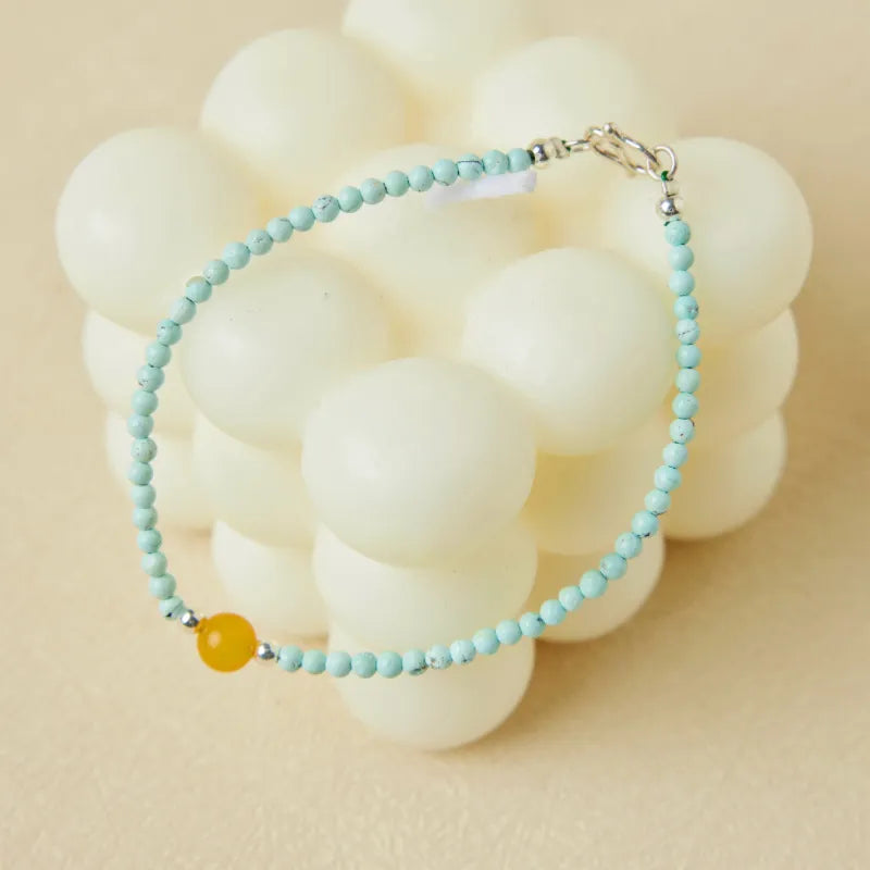 Bracciale Turchese "Mare e Sole" Argento