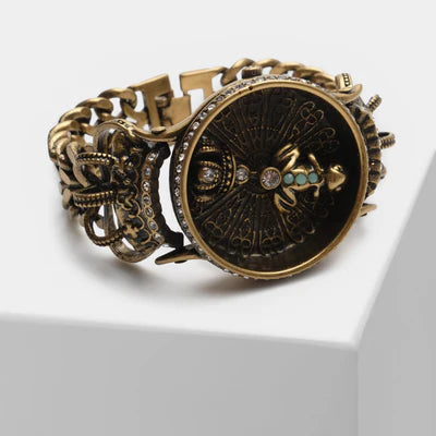 Vintage Zirkon Armband "Königlicher Frosch"