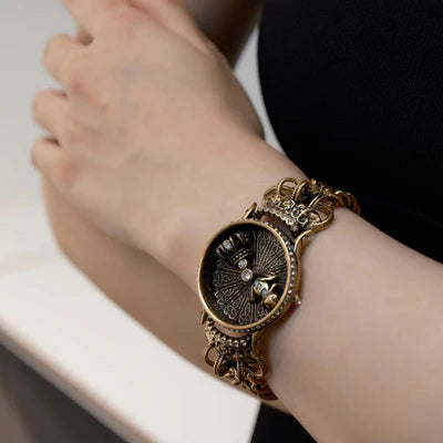 Vintage Zirkon Armband "Königlicher Frosch"