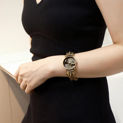 Vintage Zirkon Armband "Königlicher Frosch"