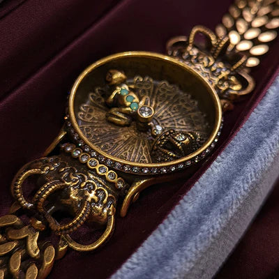 Vintage Zirkon Armband "Königlicher Frosch"