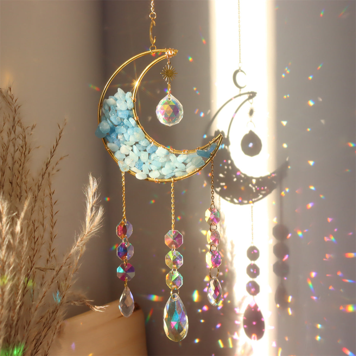 Lunar - Sun Catcher Moon in Aquamarine