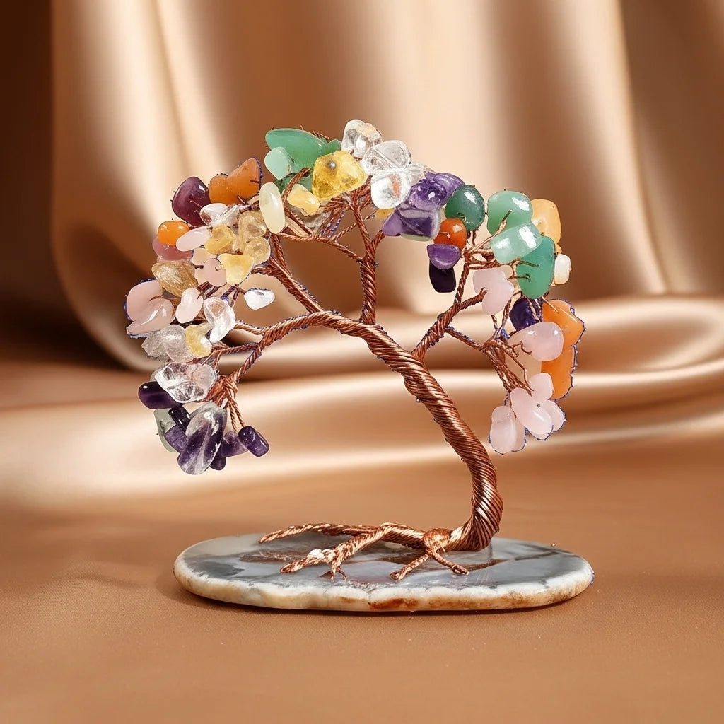 Harmonie - Gift Set 7 Chakra Stones, Tree of Life and Bracelet