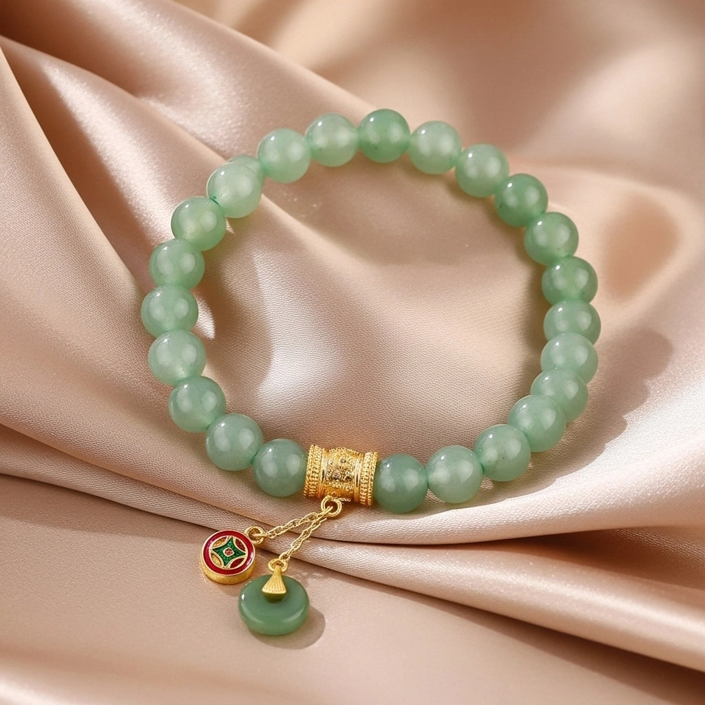 Trust - Gift Box in Green Aventurine, Tree of Life and Bracelet