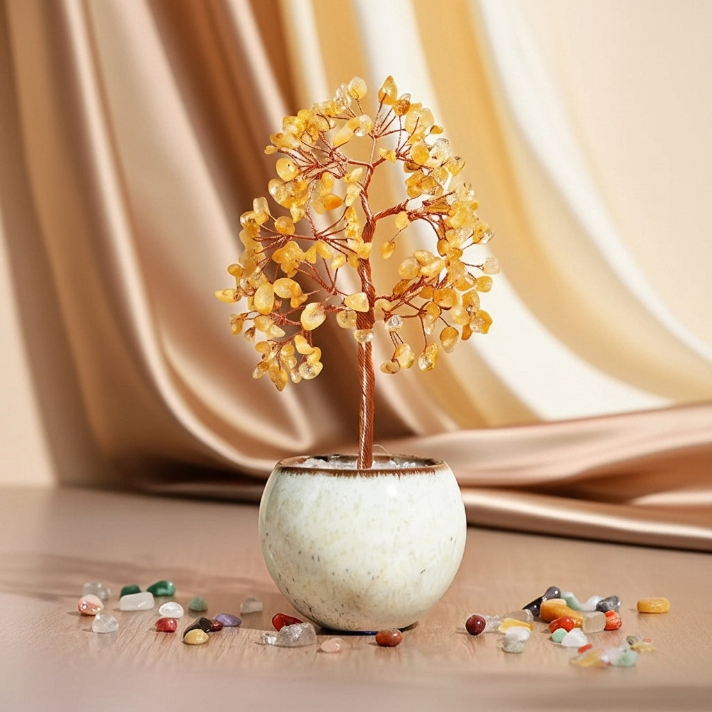 Fortune - Gift Box in Citrine, Tree of Life and Bracelet