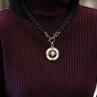 Collar de Ágata Negra "Pureza Mística"