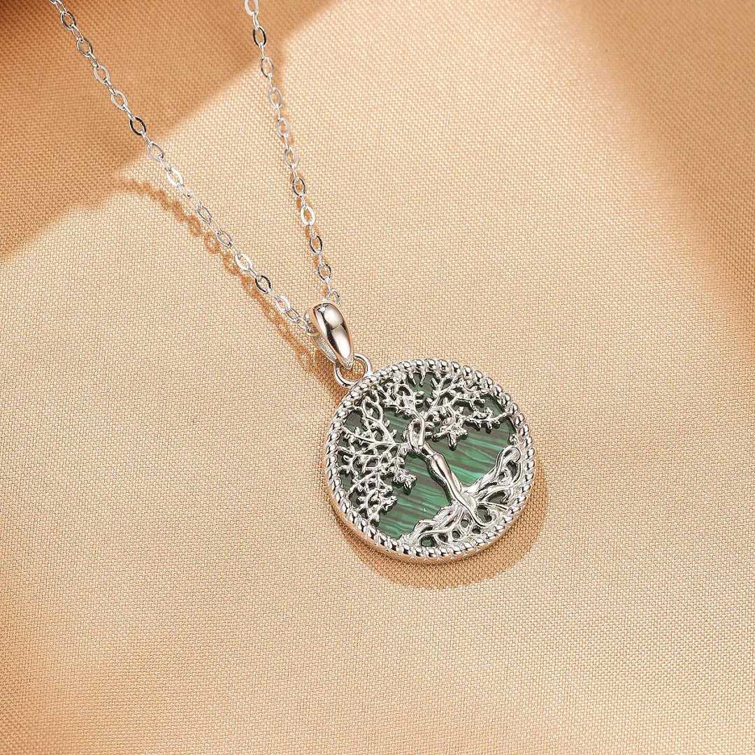 Malachite Tree of Life Necklace