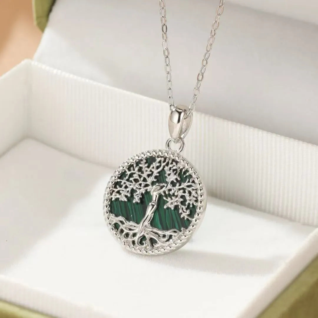Malachite Tree of Life Necklace