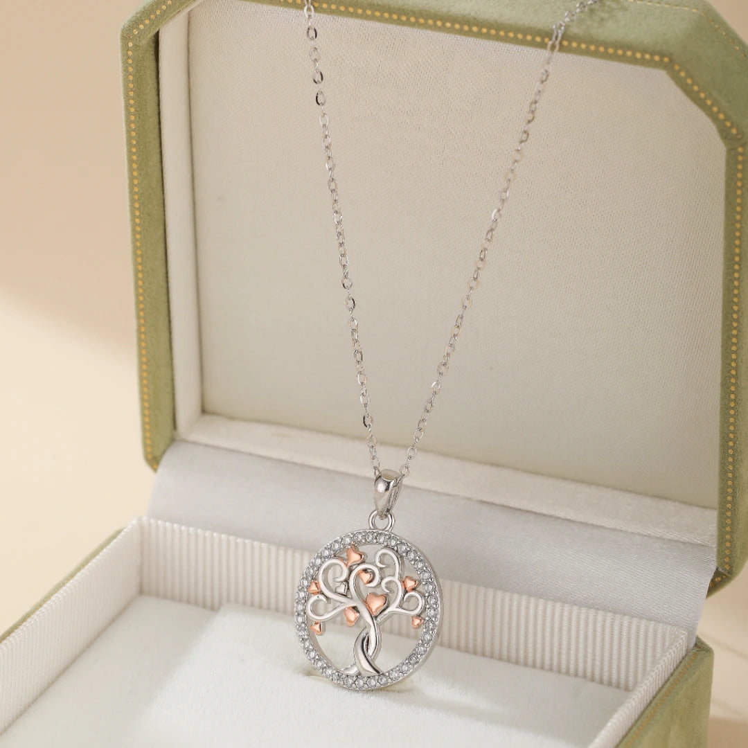 Tree of Life Necklace "Silver Serenity" Silver