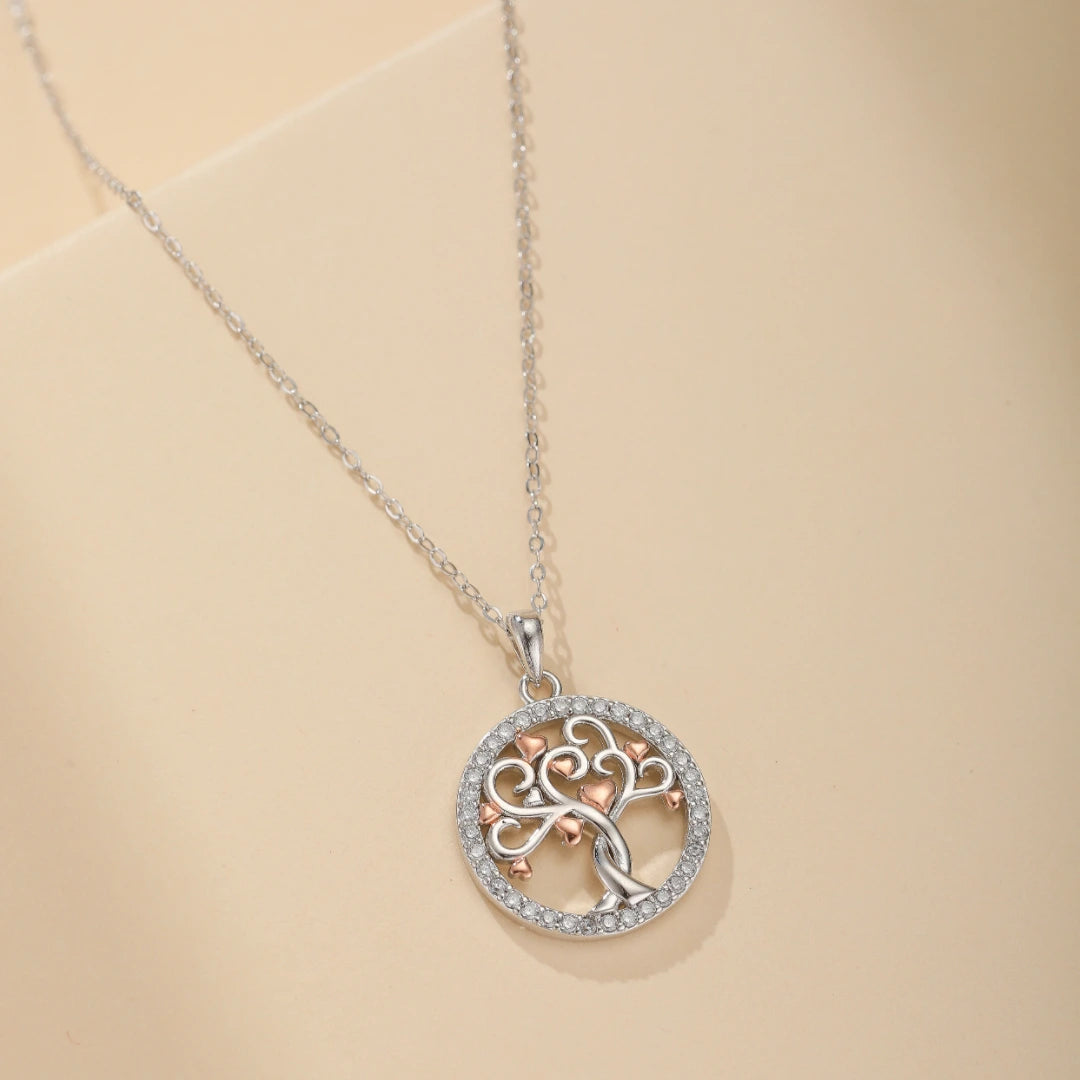 Tree of Life Necklace "Silver Serenity" Silver