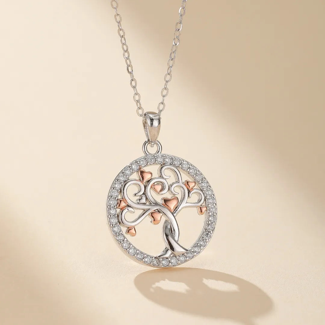 Tree of Life Necklace "Silver Serenity" Silver