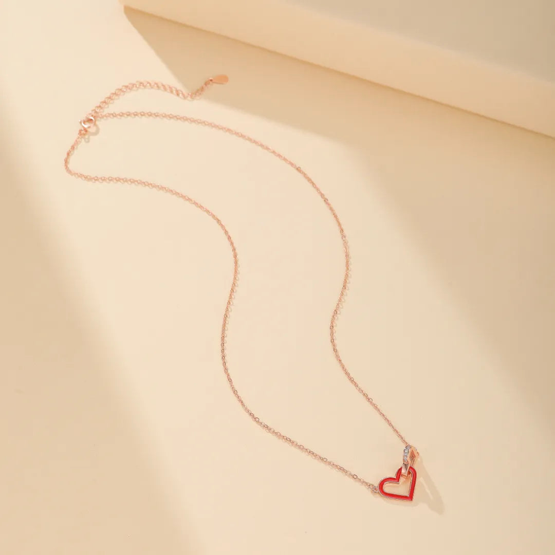 Infinity Necklace "Intertwined Hearts" Silver