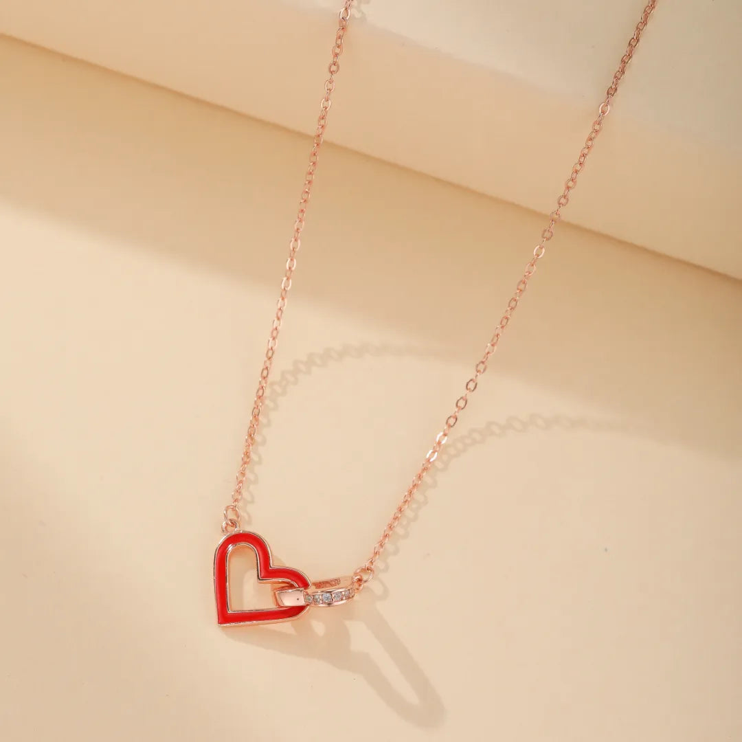 Infinity Necklace "Intertwined Hearts" Silver