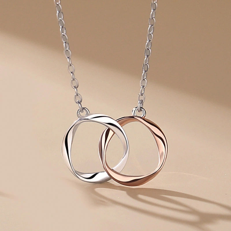 Infinity Couple Necklace "United Souls" Silver