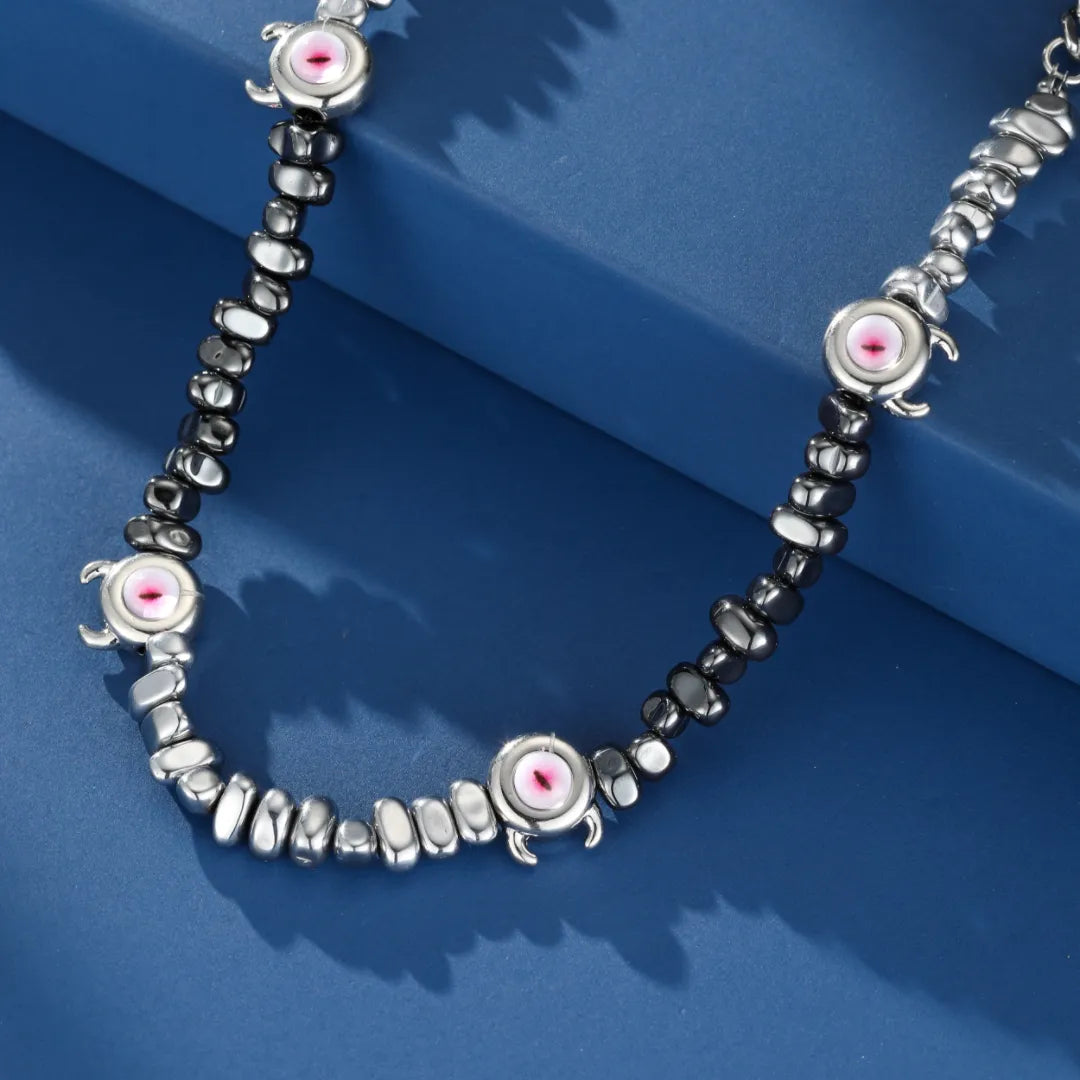 Collar para Hombre de Hematita "Mirada Hipnótica"